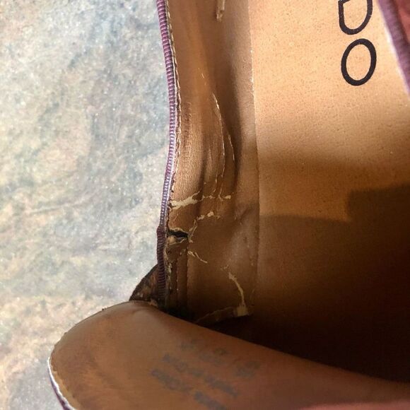 Aldo Men’s Slip-on Brown Round Toe Penny Loafer Size 10 - Picture 9 of 10